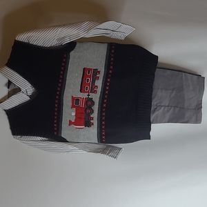 Great Guy Boys 3 piece matching set. New. Size 3T Blue & Gray.